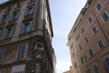 Fototapeta na wymiar General view of street in Rome