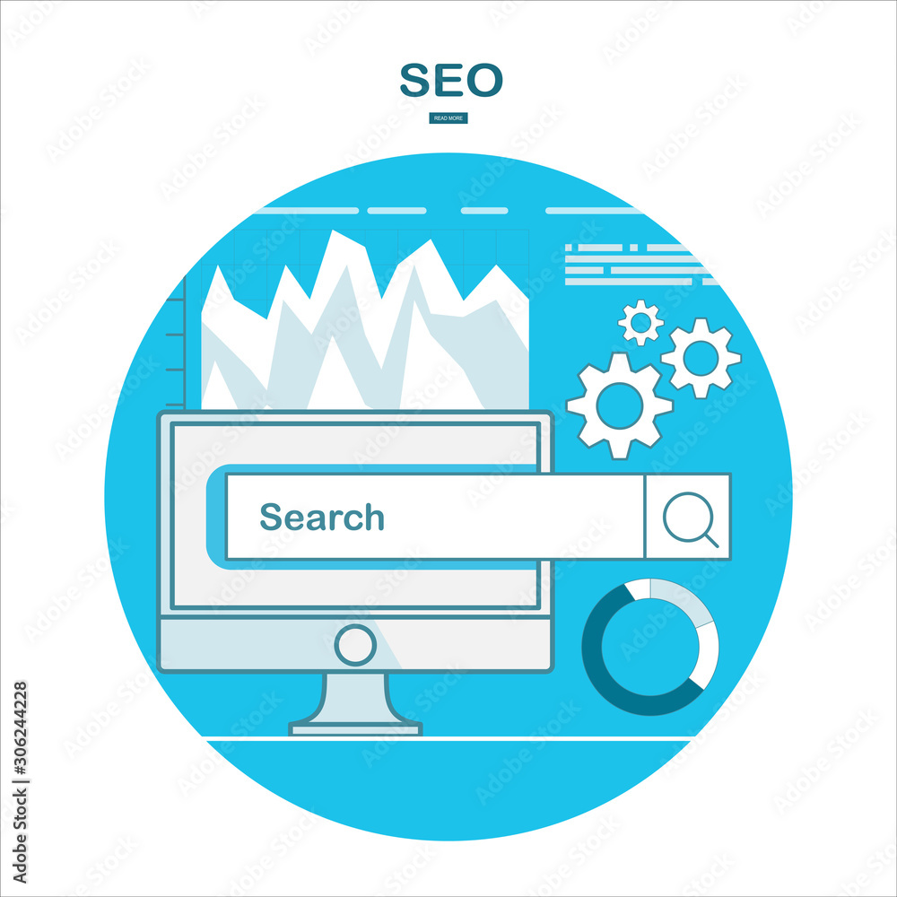 Aufkleber flat design vector illustration icons set of analytics search information and website seo optimizati