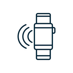 smart watch connection signal internet of things line icon