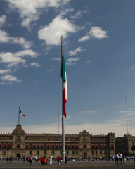 mexican flag plaza de la constitucion