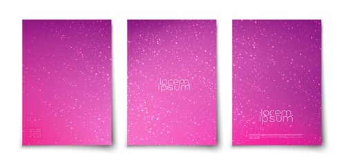 Fototapeta premium Abstract space stars glitter pattern vector 
