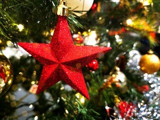 Christmas tree decoration background image