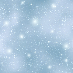 Christmas and New Year heavy snowfall vector background