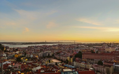 View of Lisbon from Miradouro da Senhora do Monte