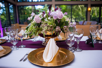 Wedding reception centerpiece
