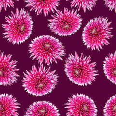 Fototapeta premium Abstract seamless floral pattern.