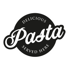 Delicious Pasta lettering retro sign