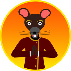 year of the rat mascot. chinese new year 2020