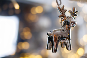 moose figure as christmas window decoration