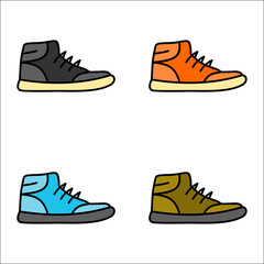 shoe icon . Vector