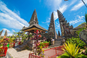 A beautiful view of Ulun Danu Batur temple in Bali, Indonesia