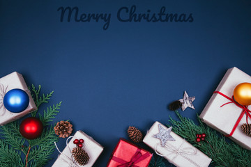 Christmas fir tree with decoration