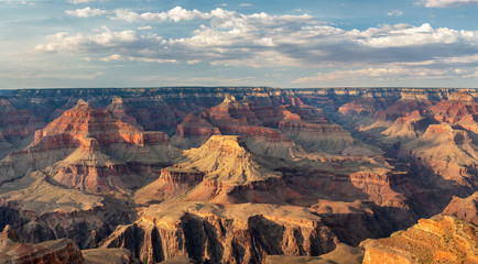 Grand Canyon monsoon clouds light play in the canyon