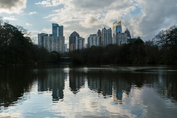 midtown atlanta at dusk