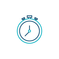 time chronometer line style icon