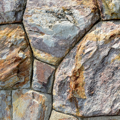Brown stone wall