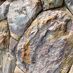 Brown stone wall