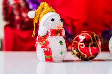 Christmas toys for the Christmas tree, balls, stars. Textures and backgrounds. New Year's toy...