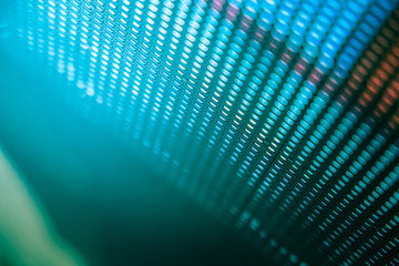 CloseUp LED blurred screen. LED soft focus background. abstract background ideal for design.