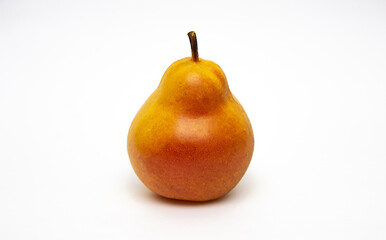 Ripe pear Isolated on a white background.