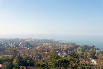 View of Balatonboglar from the lookout tower