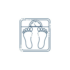 scale workout accessory flat icon