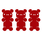 Rote Gummibärchen Bande süß nett lieb