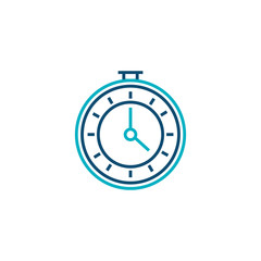time chronometer line style icon