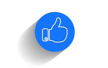thumbs up icon, vector