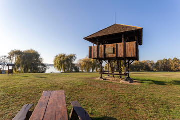 Lookout tower on the island of Kanyavar