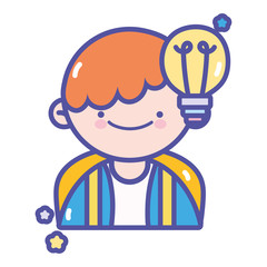 back to school student boy creativity idea