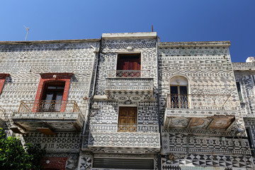 Traditional House in Pyrgi, Chios Island, Greece
