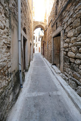 Traditional Street in Pyrgi, Chios Island, Greece