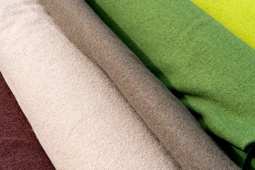 Soft woolen fabrics for medieval clothing in various colours. Broadcloth is a dense, plain woven cloth of wool.