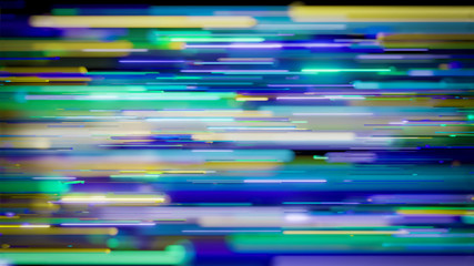 Horizontal Blurred Lines - 3D Illustration