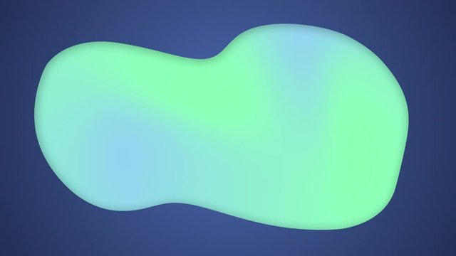 Gradient liquid green blue bubbel animation