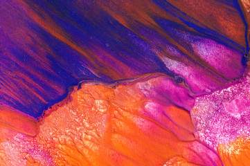 Hand drawn gouache painting. Abstract art background. Color texture.