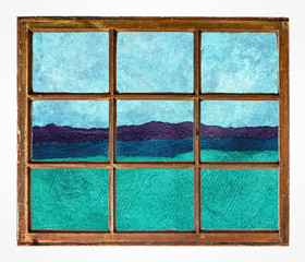 abstract landscape window view