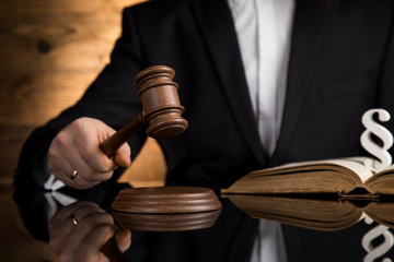 Verdict, Court gavel,Law theme, mallet of Judge
