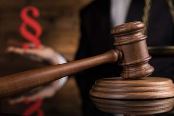 Verdict, Court gavel,Law theme, mallet of Judge