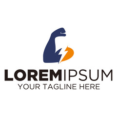 Arm Hand Energy Power Logo 