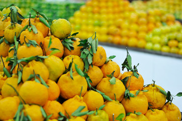 Tangerine for sale at supermarkets