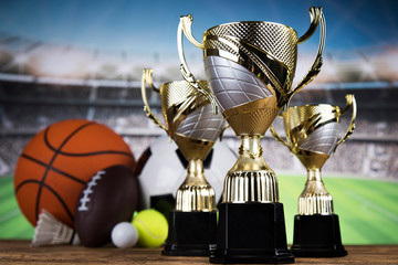 Sport podium, Cups of winners award