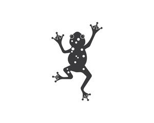 Fototapeta na wymiar Frog Logo Template vector illustration