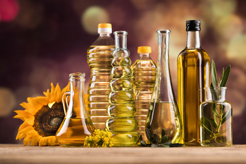 Cooking and food oil products, Extra virgin olive, sunflower seed, rapeseed oil