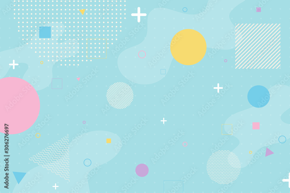 Poster vector abstract colorful background created from geometric shapes.