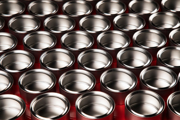 Open cans of paint, Creativity concept