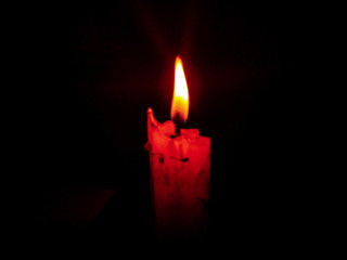 candle in the dark