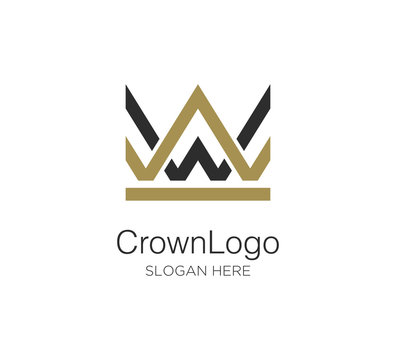 crown logo vector concept design template