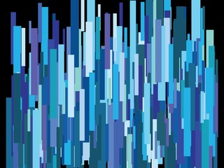 Beautiful shiny falling restangles.